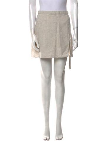 Reformation Skirts Linen Mini Skirt S
