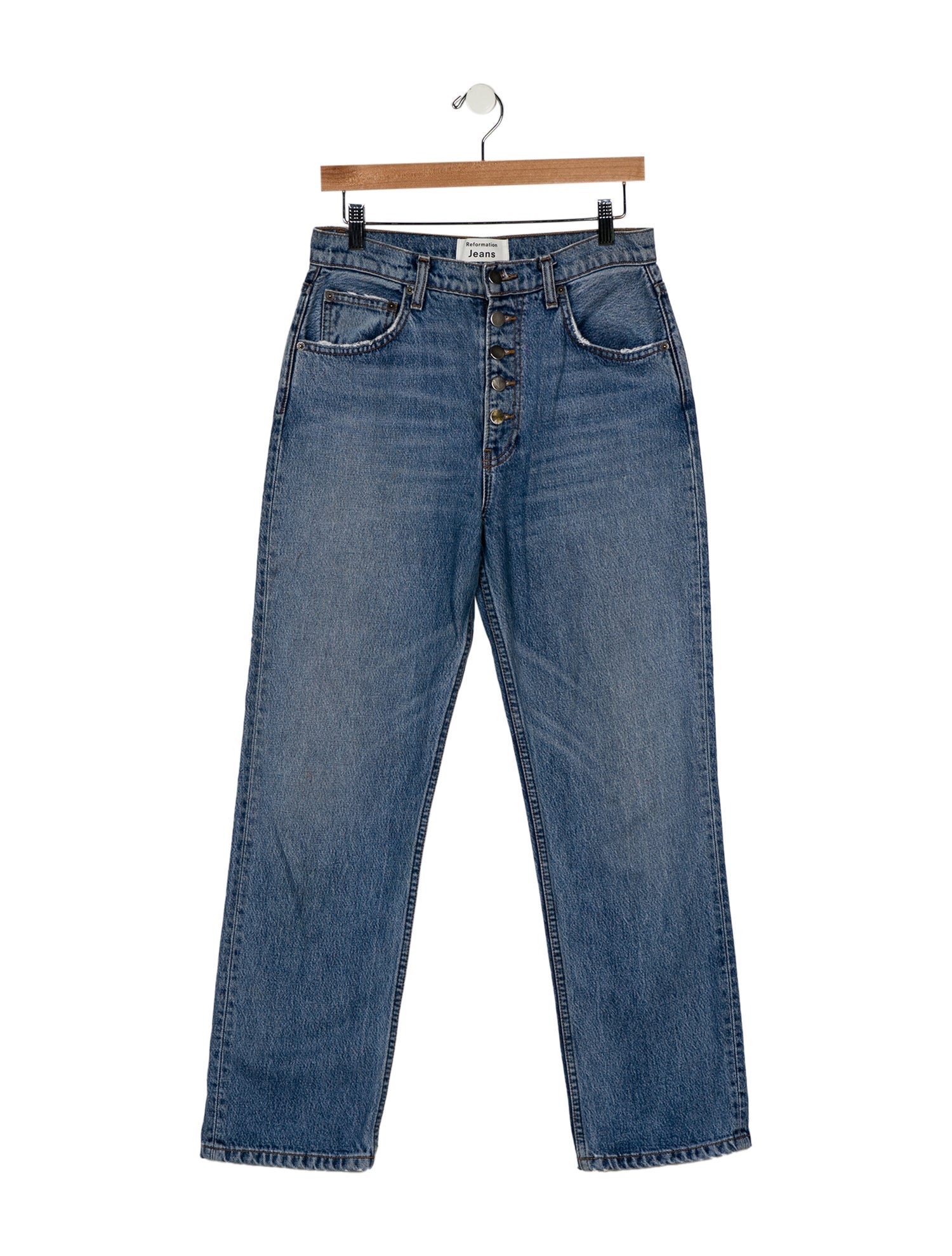 Reformation High-Rise Straight Leg Jeans