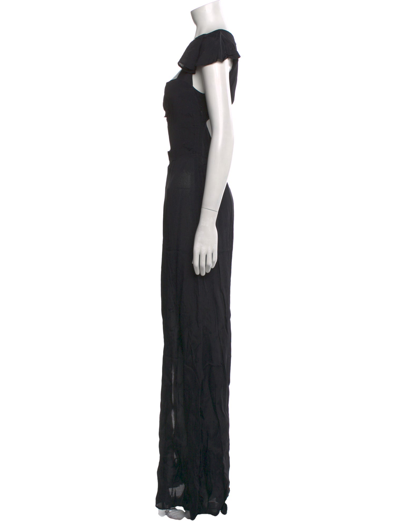 Reformation V-Neck Long Dress