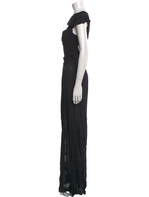 Reformation V-Neck Long Dress