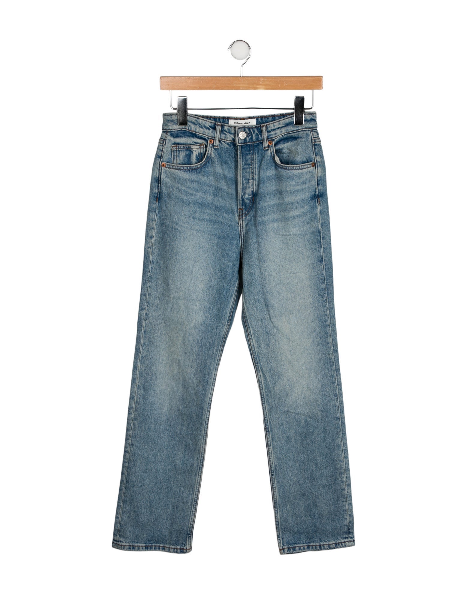 Reformation High-Rise Straight Leg Jeans