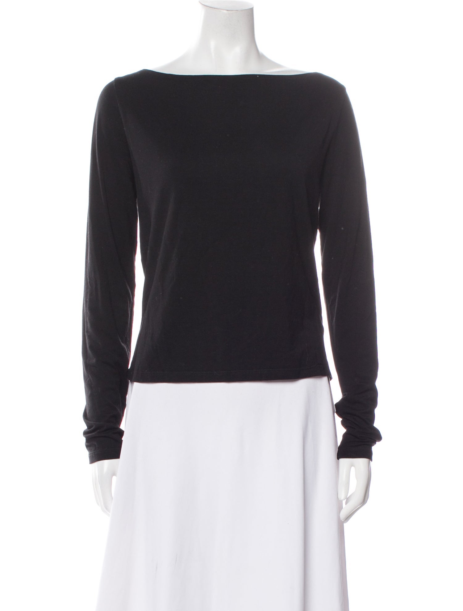Reformation Bateau Neckline Long Sleeve Top