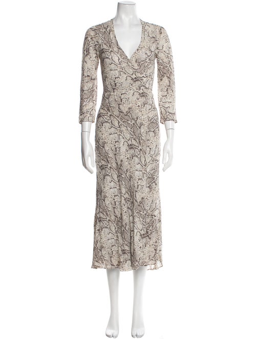 Reformation Animal Print Robe