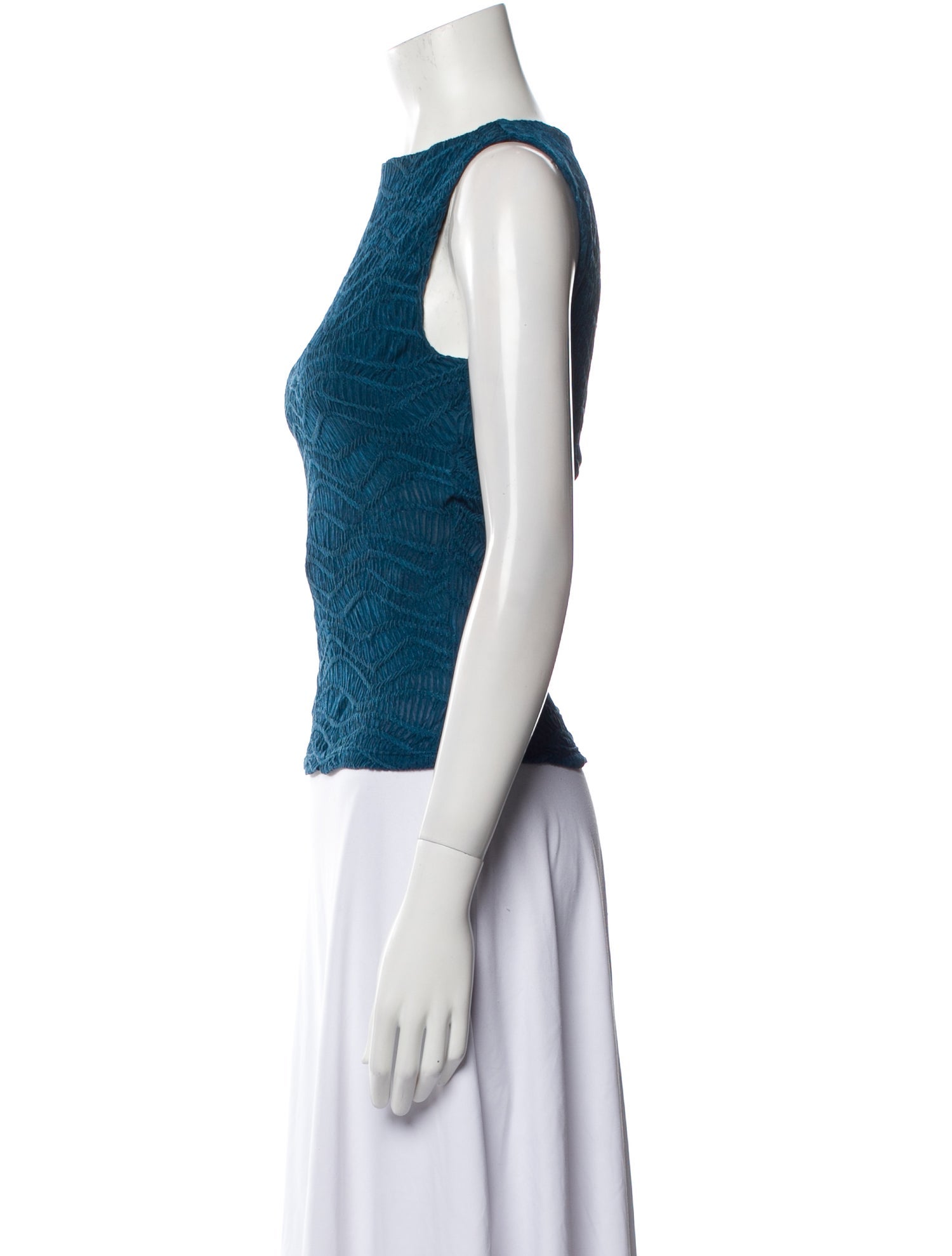 Reformation Bateau Neckline Sleeveless Top