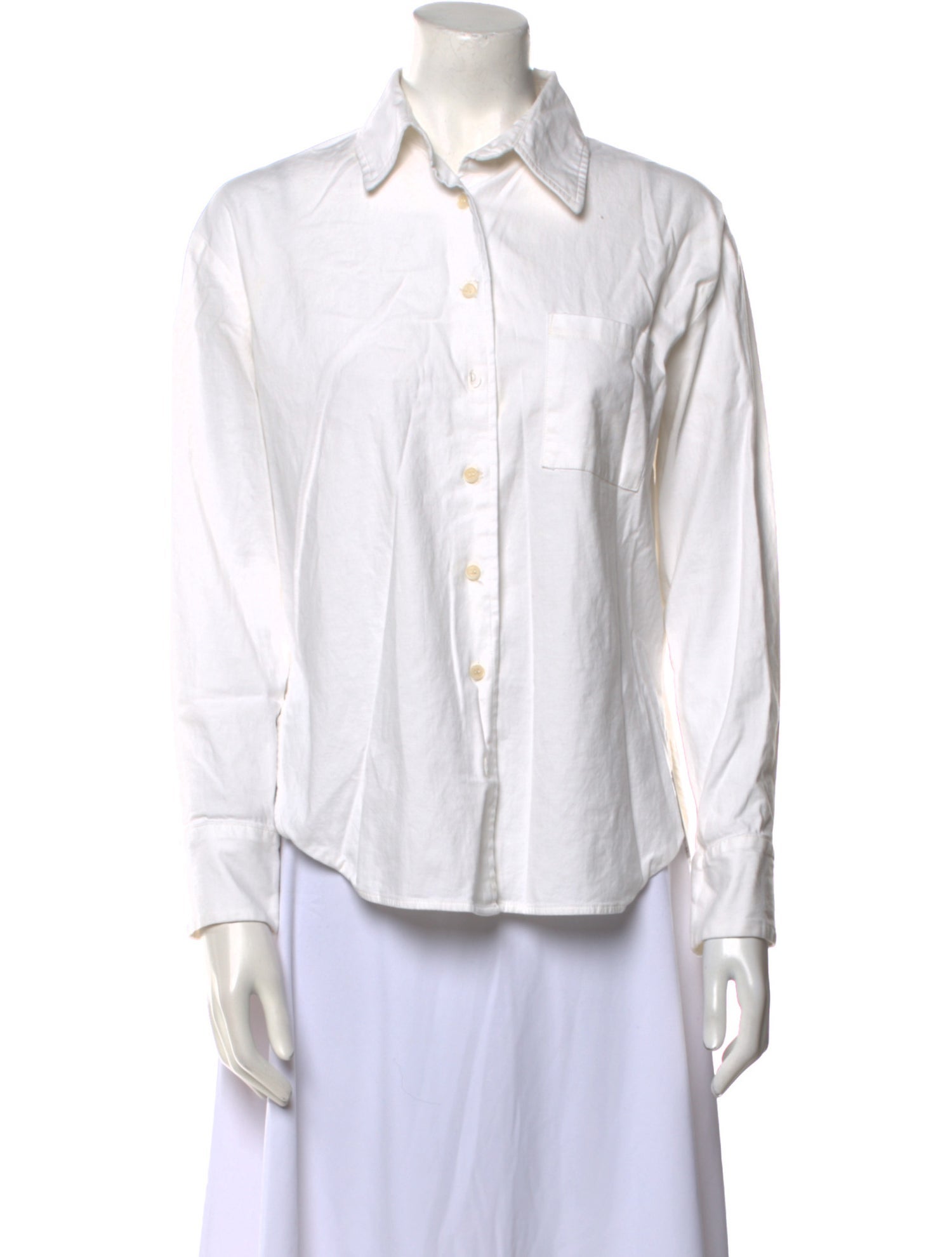 Reformation Long Sleeve Button-Up Top