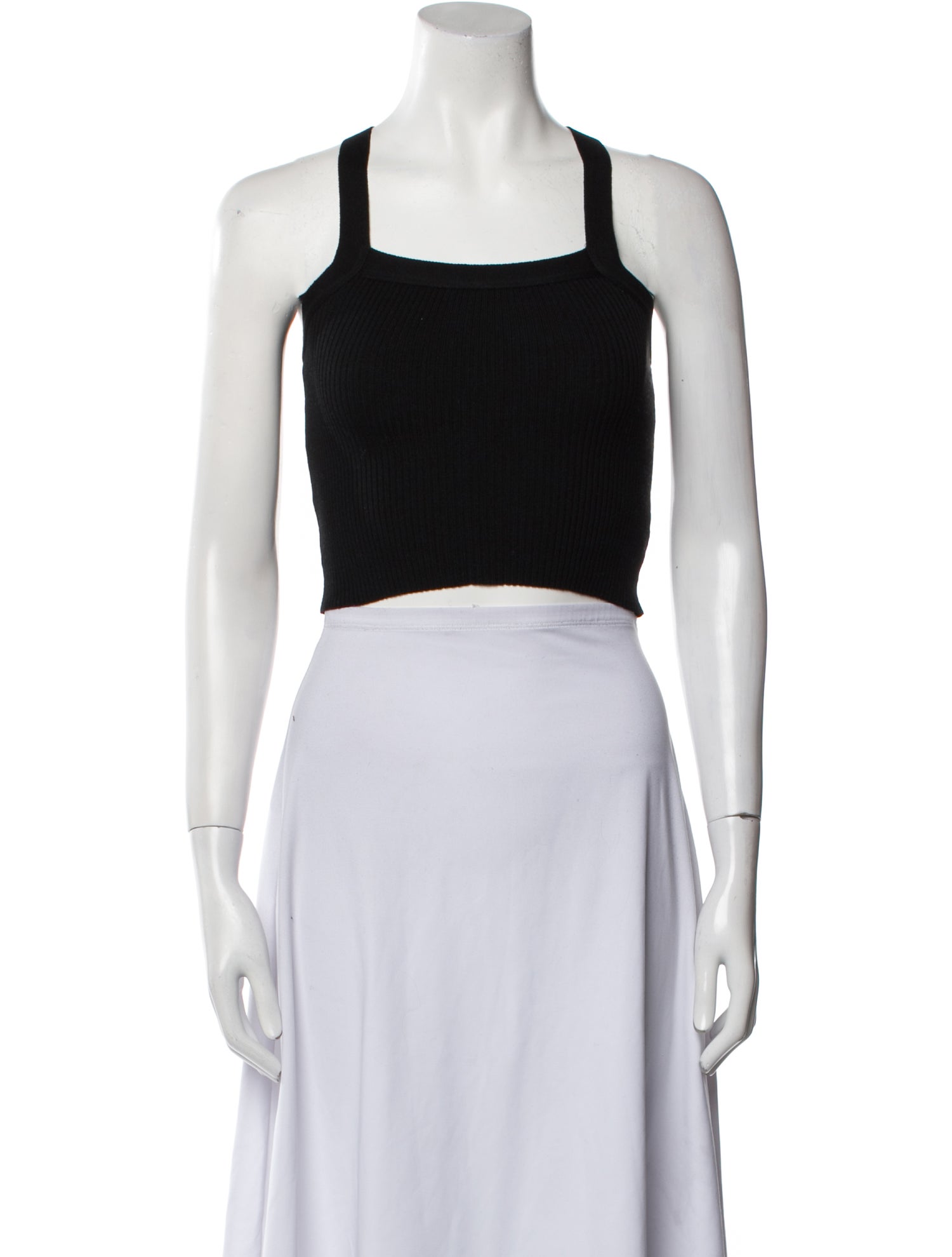 Reformation Square Neckline Sleeveless Crop Top