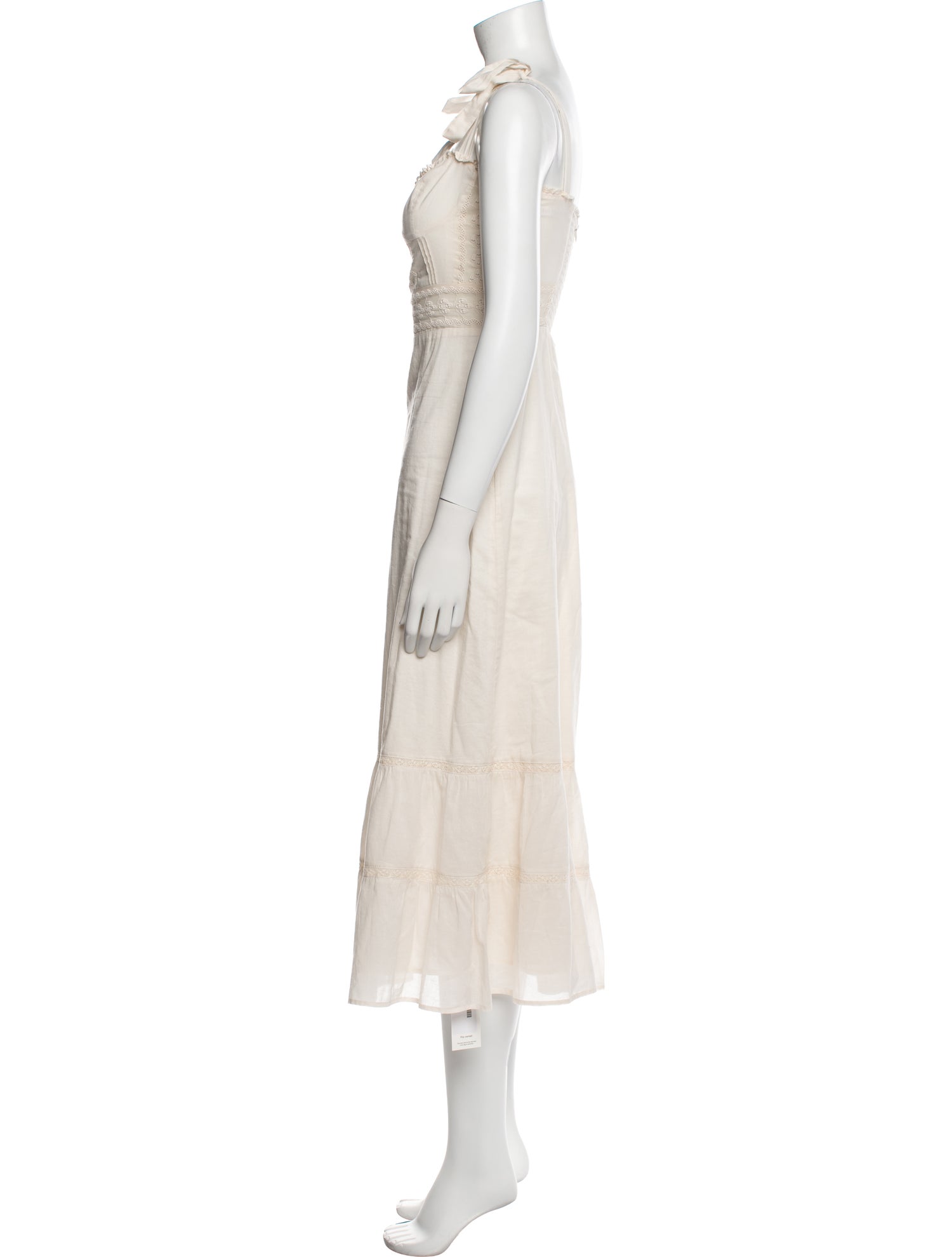 Reformation Square Neckline Midi Length Dress