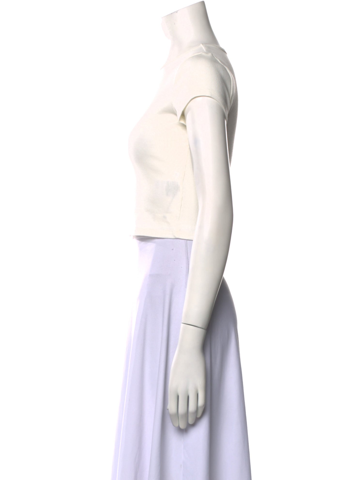 Reformation Crew Neck Short Sleeve Crop Top