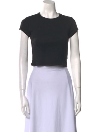 Reformation Crew Neck Short Sleeve Crop Top