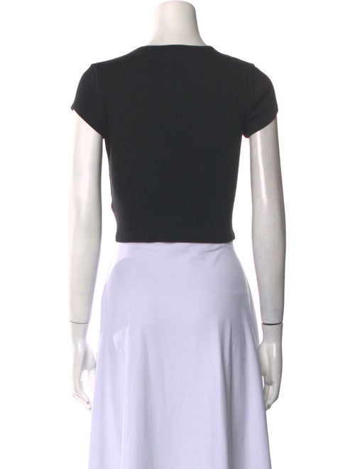 Reformation Crew Neck Short Sleeve Crop Top