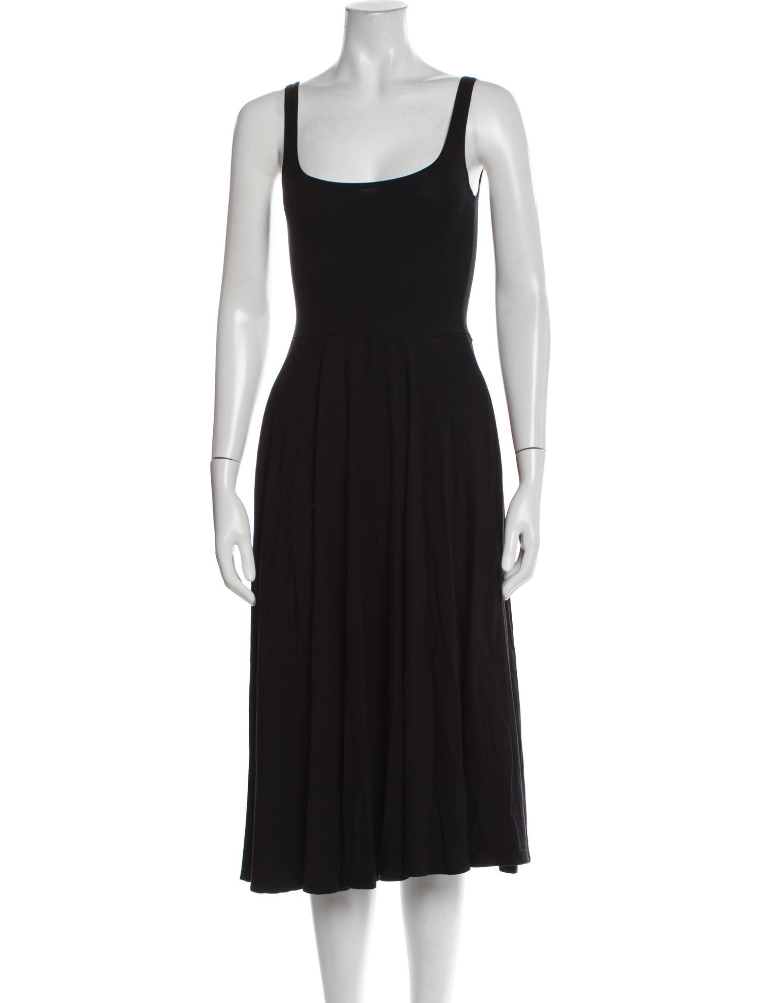 Reformation Scoop Neck Midi Length Dress