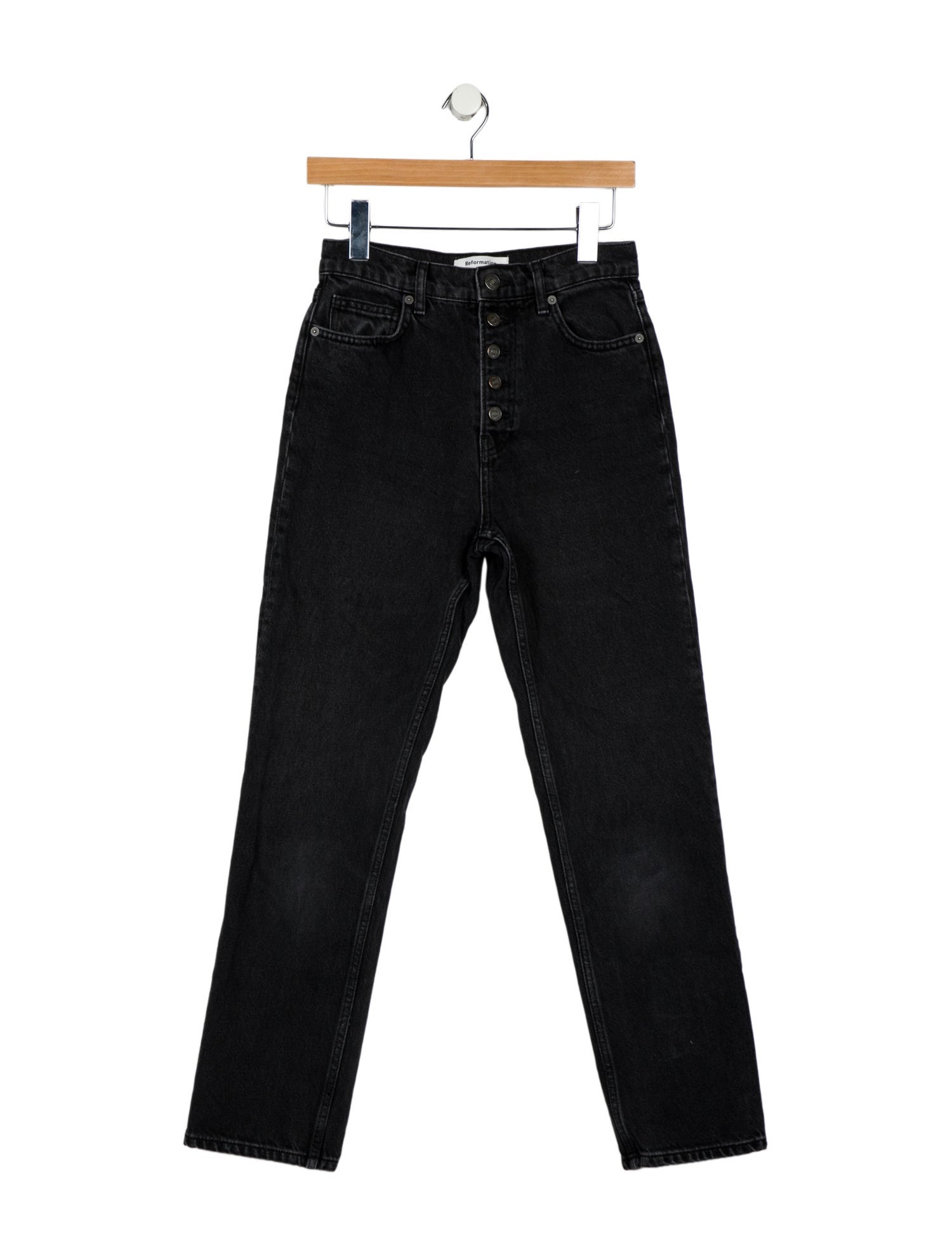 Reformation Mid-Rise Straight Leg Jeans