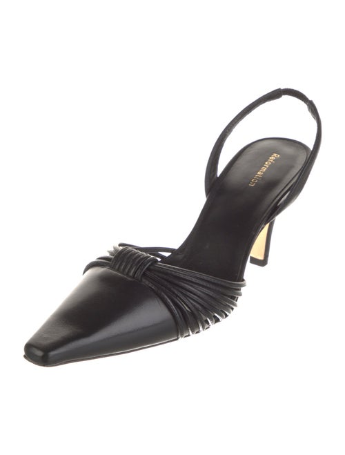 Reformation Leather Slingback Pumps