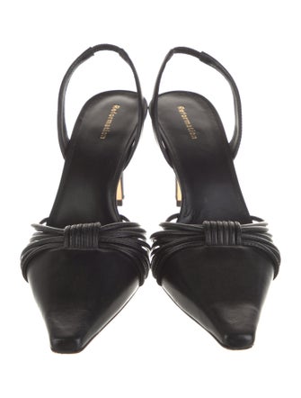 Reformation Leather Slingback Pumps