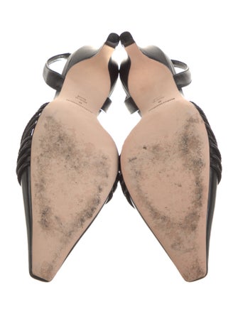 Reformation Leather Slingback Pumps