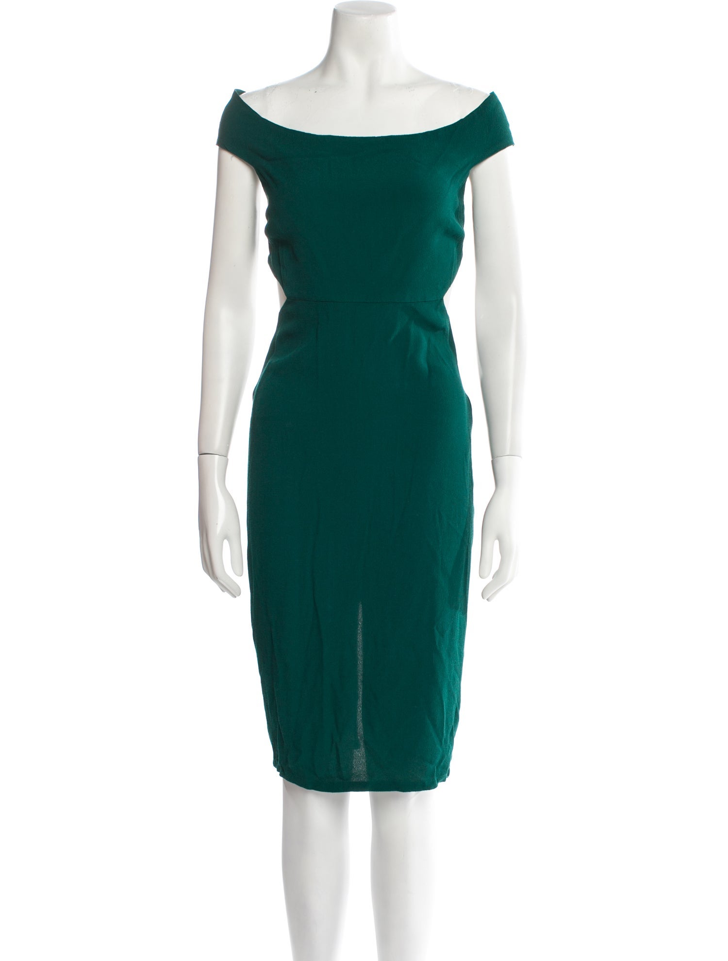 Reformation Bateau Neckline Midi Length Dress