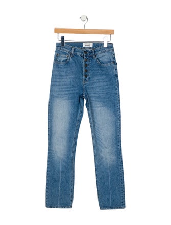 Reformation Mid-Rise Straight Leg Jeans