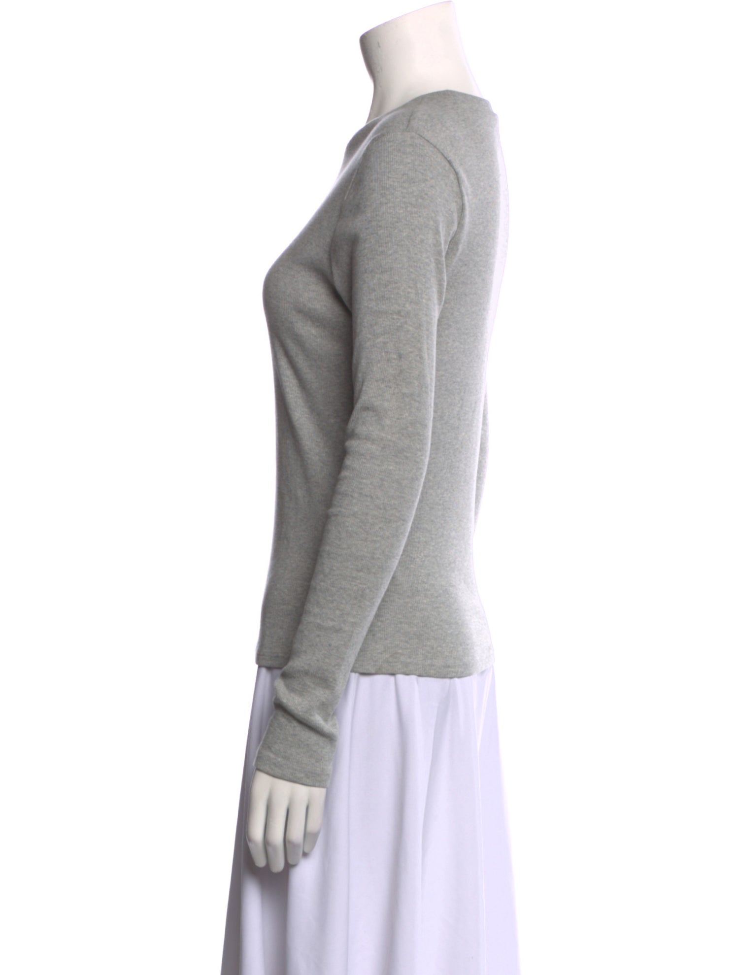 Reformation Bateau Neckline Long Sleeve Sweatshirt