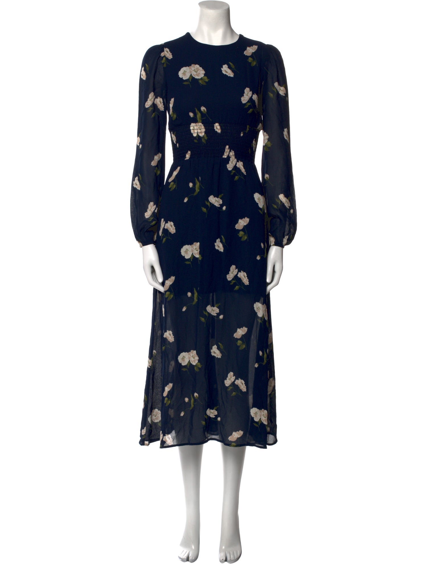 Reformation Floral Print Long Dress