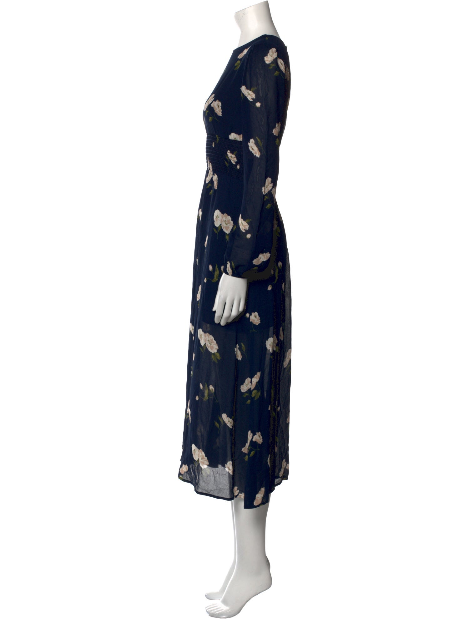 Reformation Floral Print Long Dress
