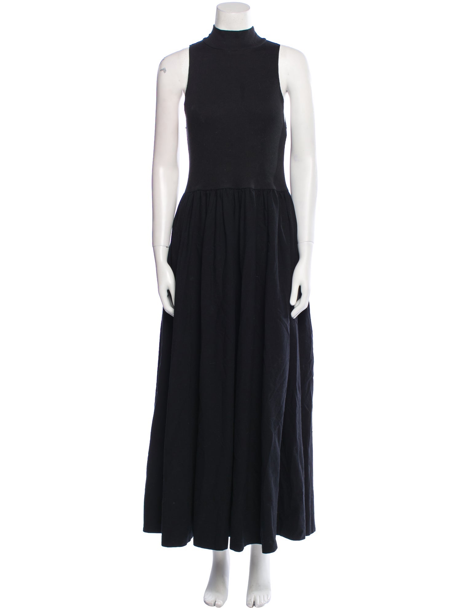 Reformation Mock Neck Long Dress