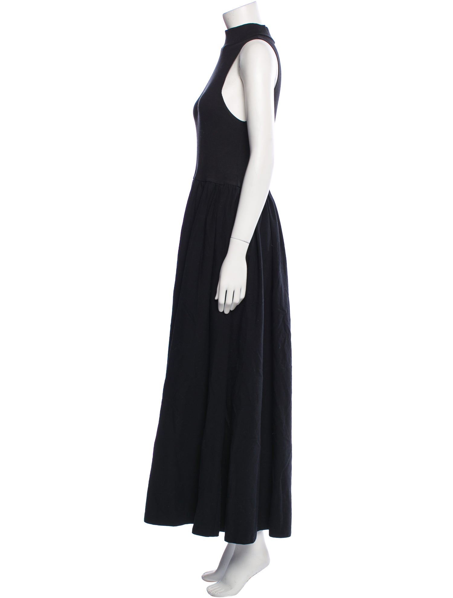 Reformation Mock Neck Long Dress