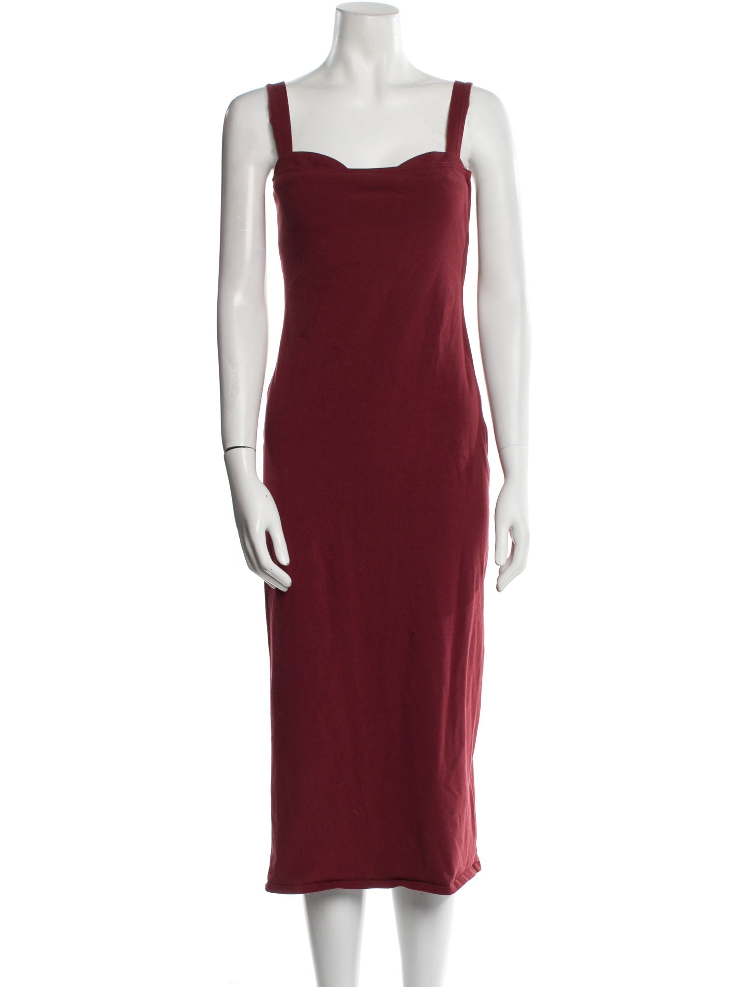 Reformation Square Neckline Midi Length Dress