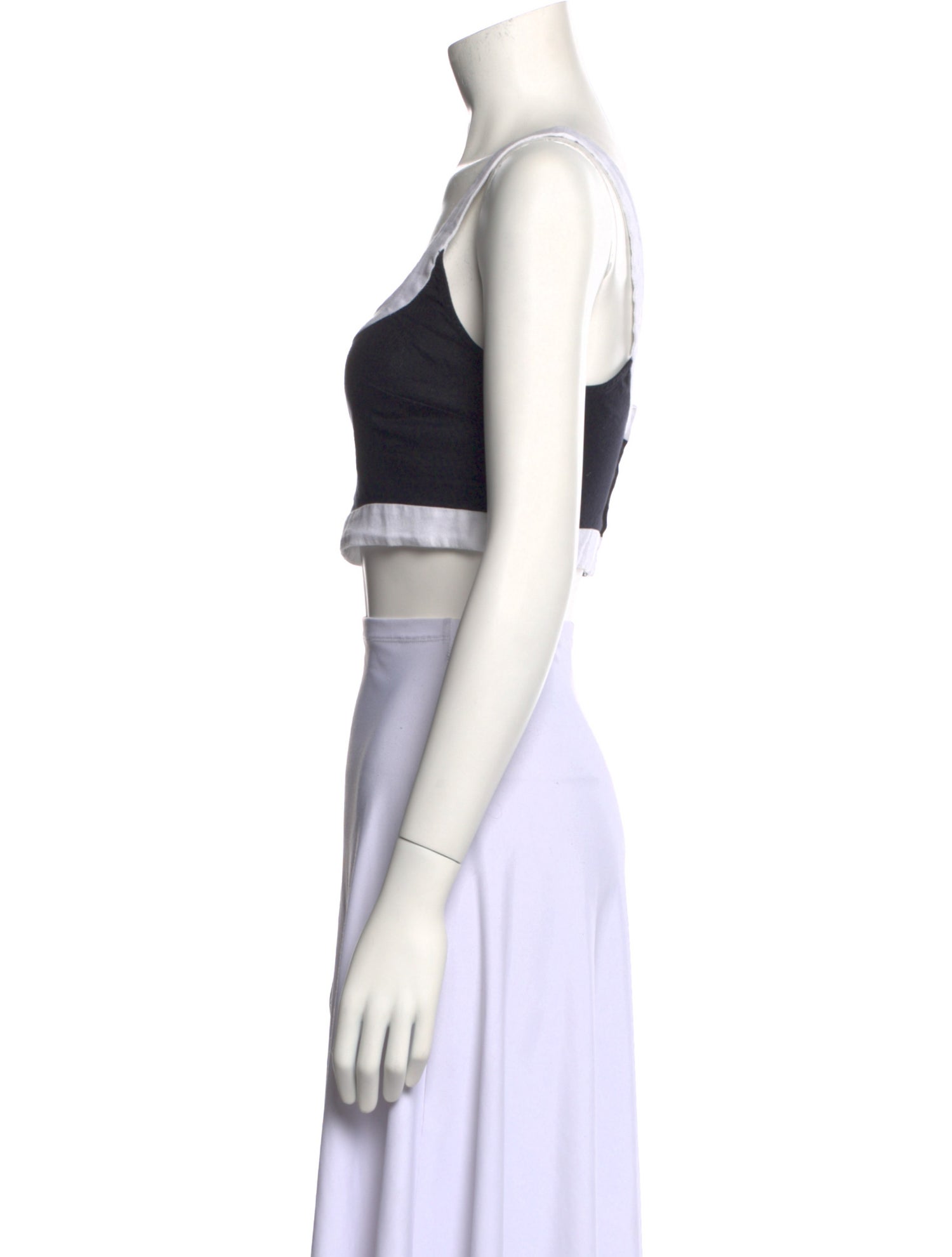 Reformation Square Neckline Sleeveless Crop Top