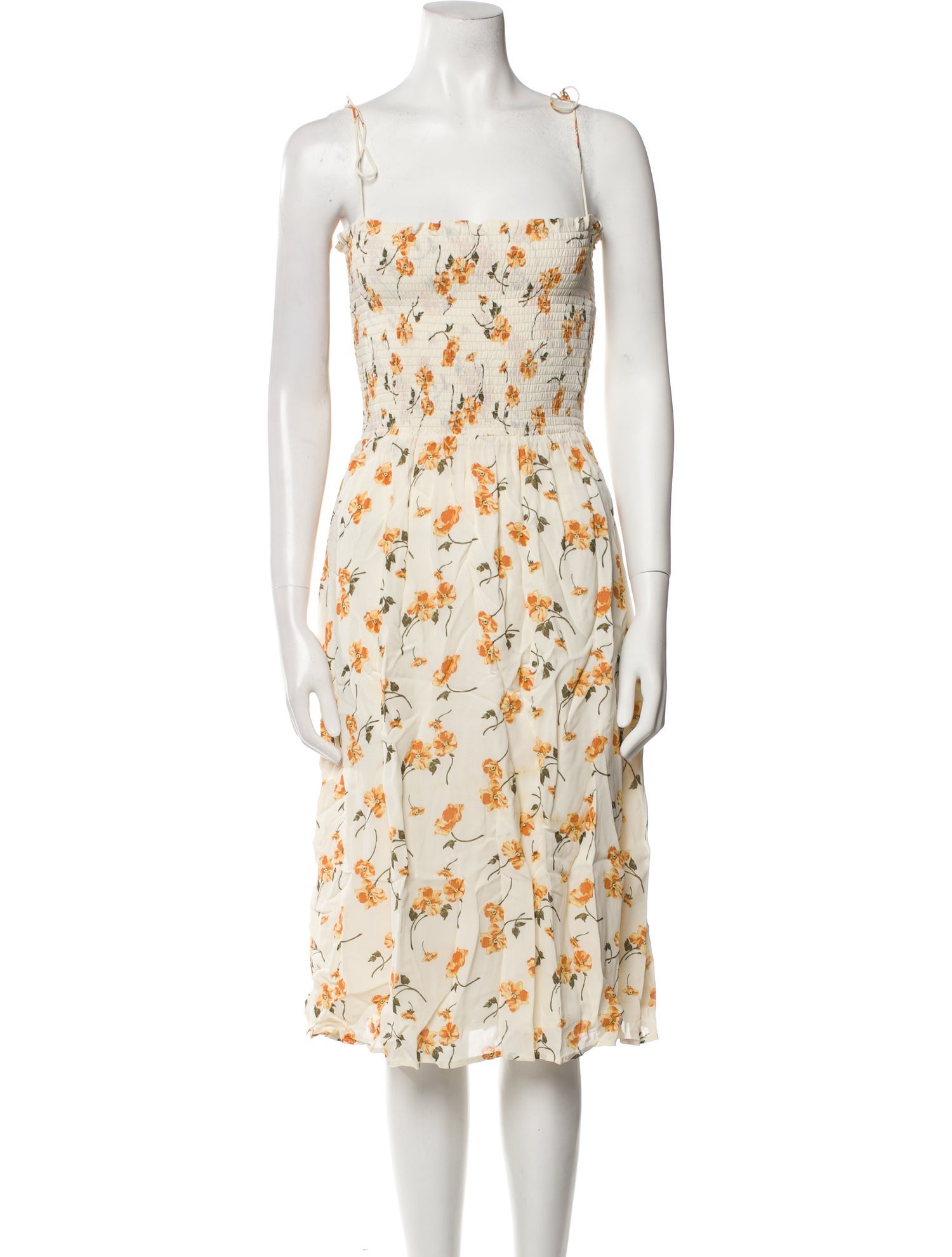 Reformation Floral Print Knee-Length Dress w/ Tags