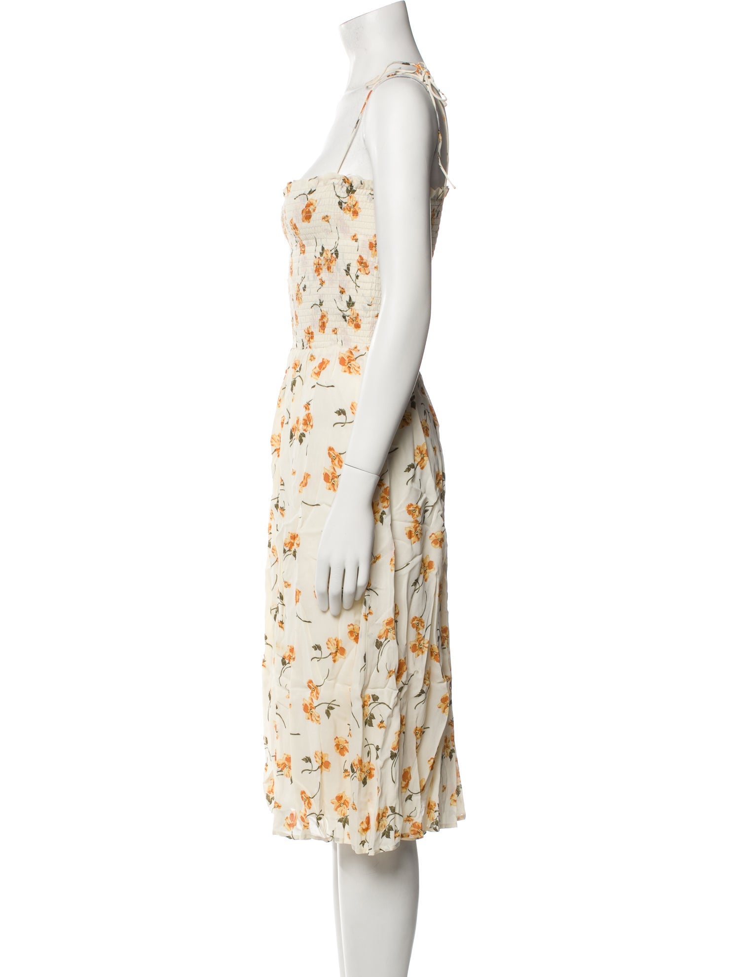 Reformation Floral Print Knee-Length Dress w/ Tags