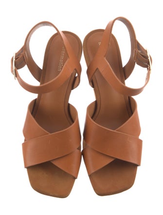 Reformation Leather Slingback Sandals