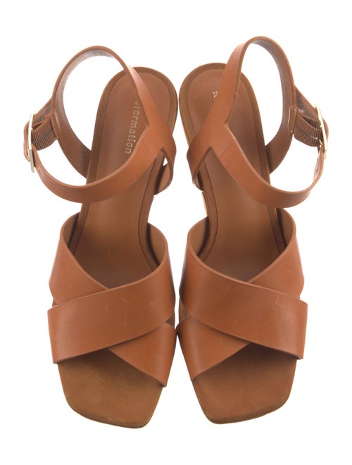 Reformation Leather Slingback Sandals