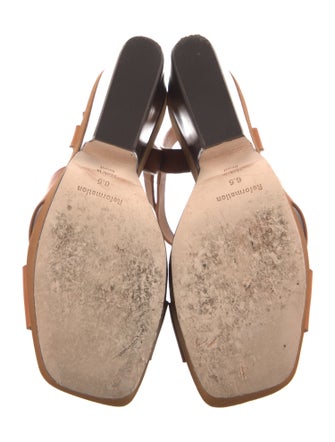 Reformation Leather Slingback Sandals