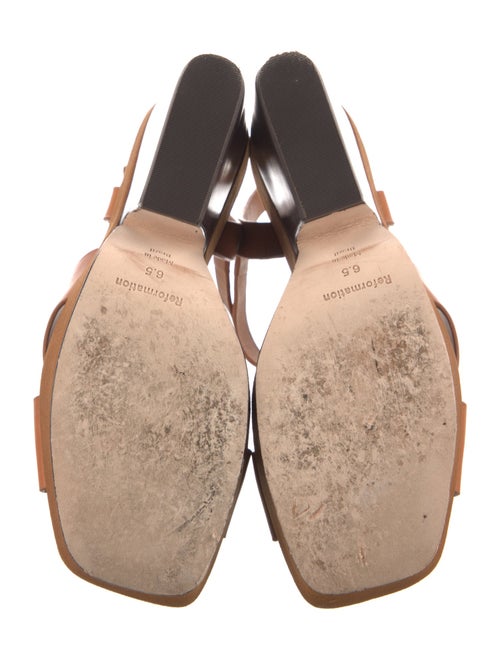 Reformation Leather Slingback Sandals