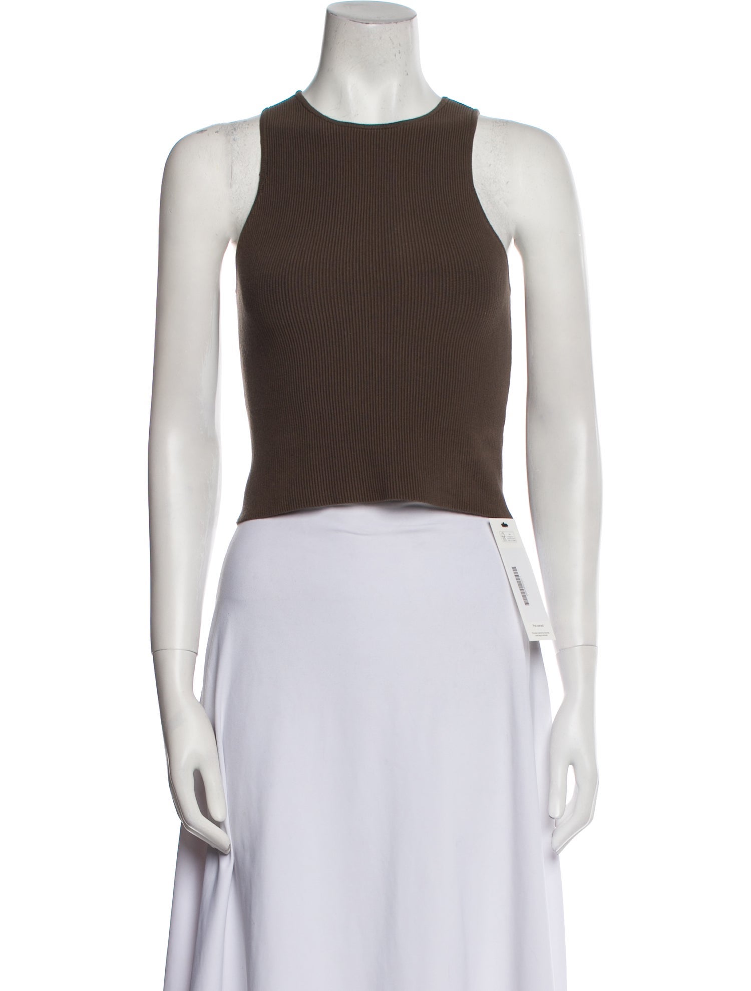 Reformation Crew Neck Sleeveless Crop Top