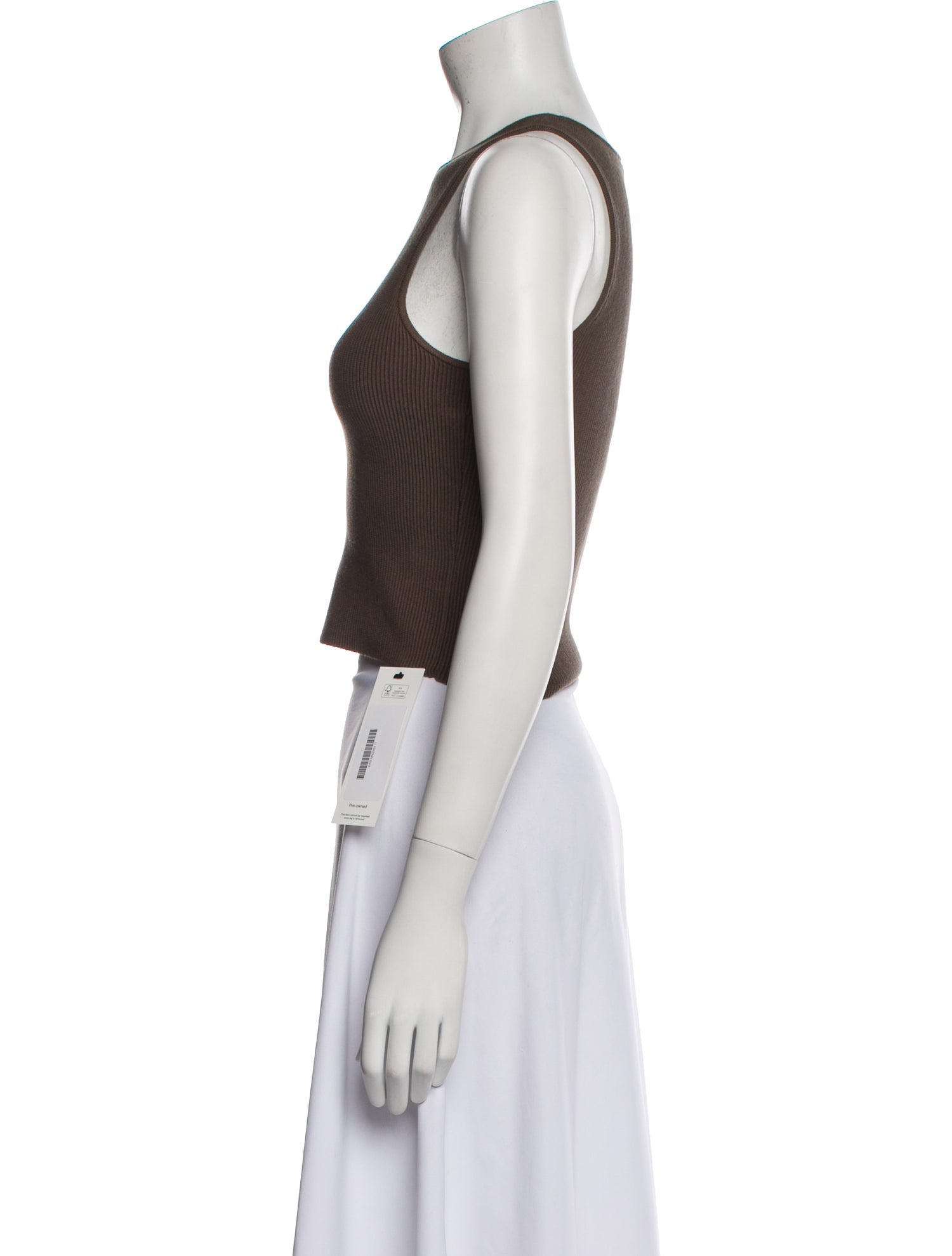 Reformation Crew Neck Sleeveless Crop Top