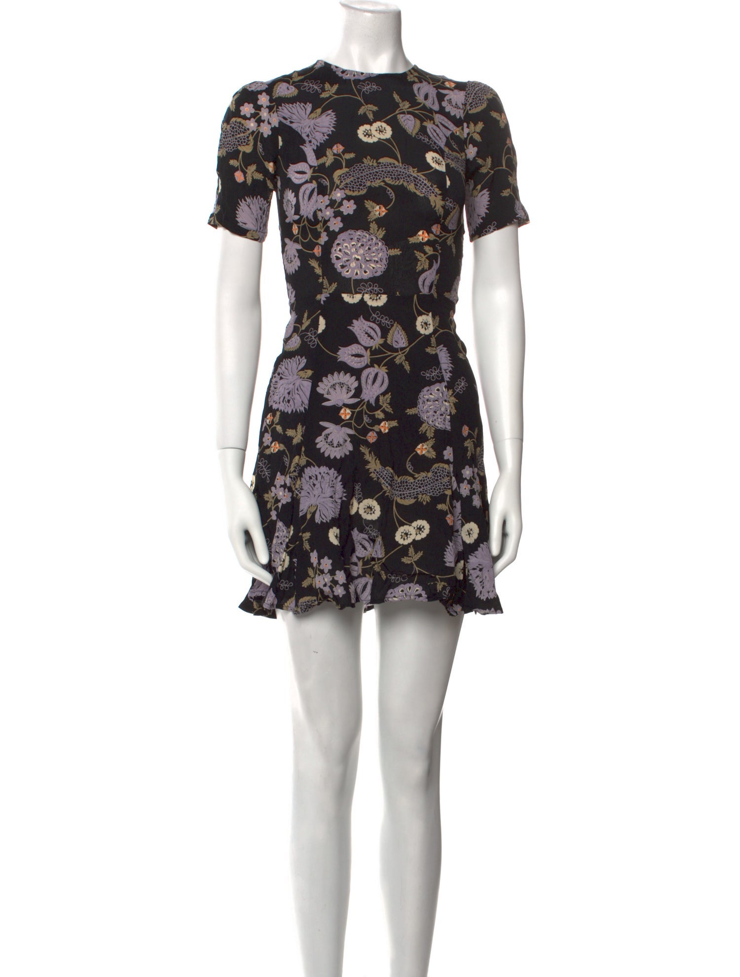 Reformation Floral Print Mini Dress