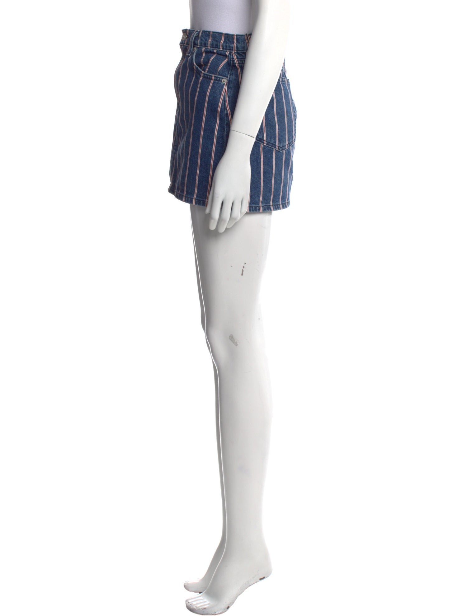 Reformation Striped Mini Skirt