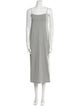 Reformation Square Neckline Midi Length Dress
