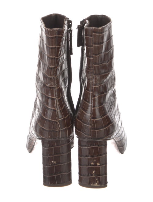 Reformation Leather Printed Boots