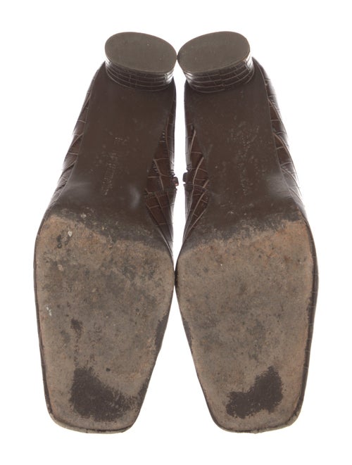 Reformation Leather Printed Boots