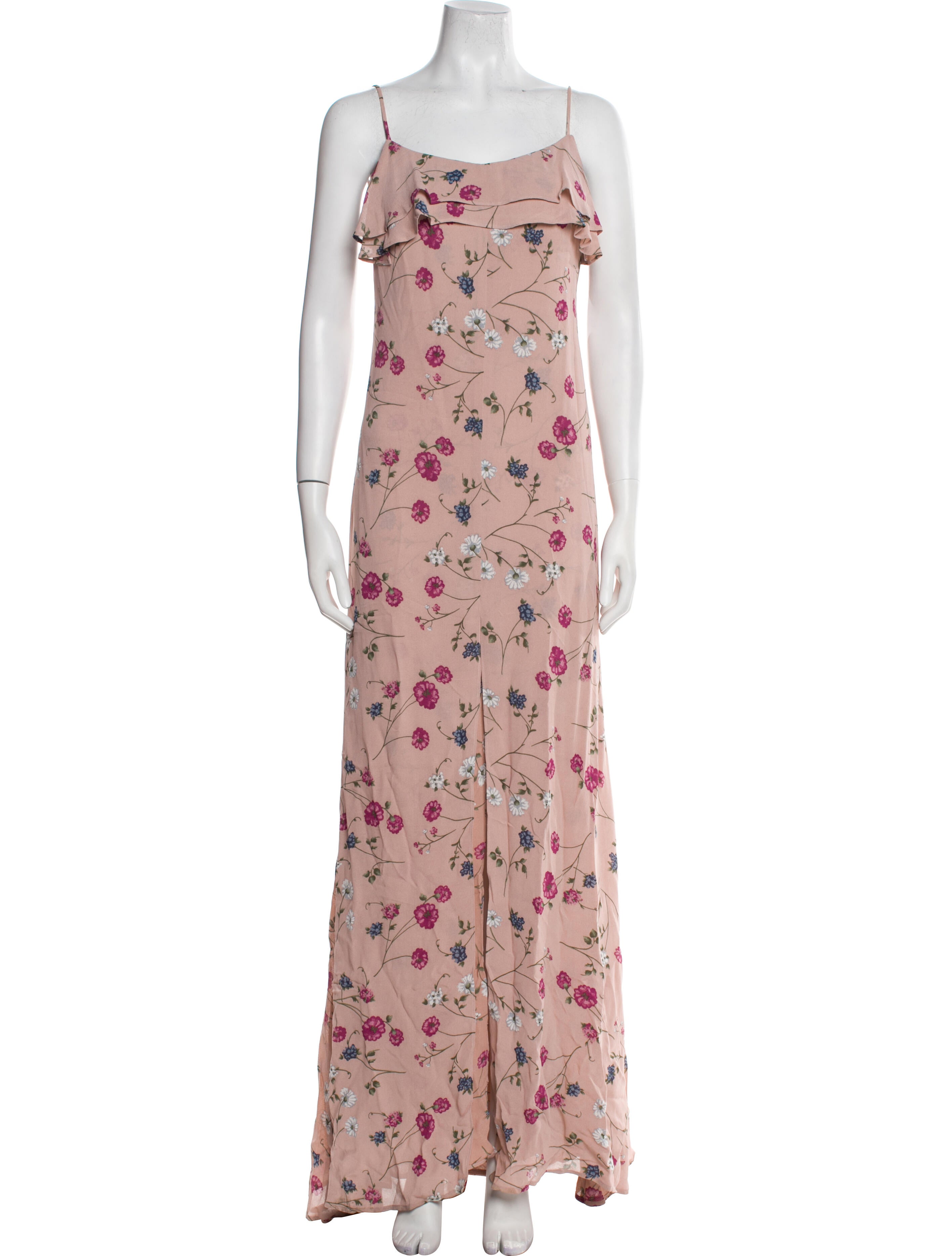 Reformation Floral Print Long Dress