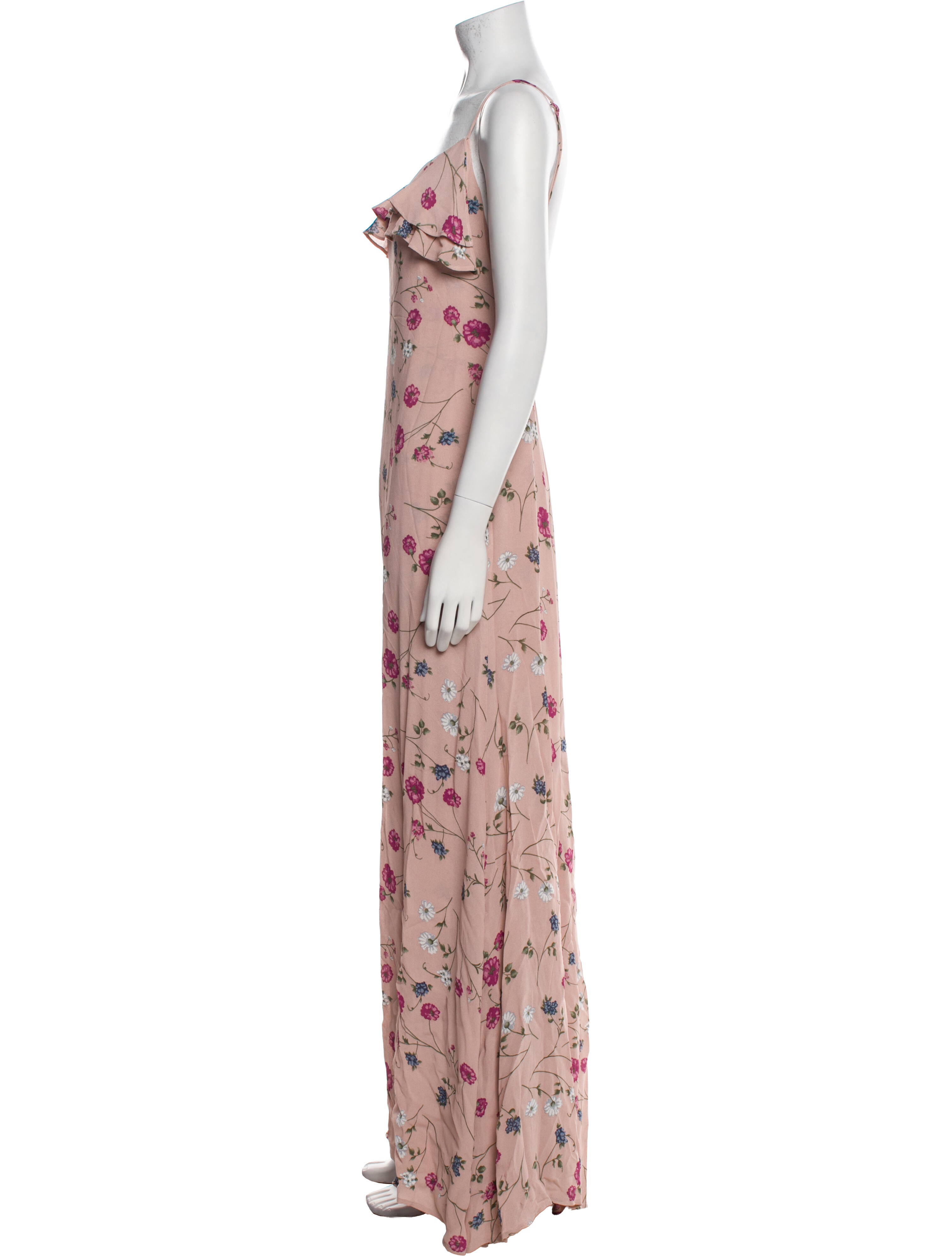 Reformation Floral Print Long Dress