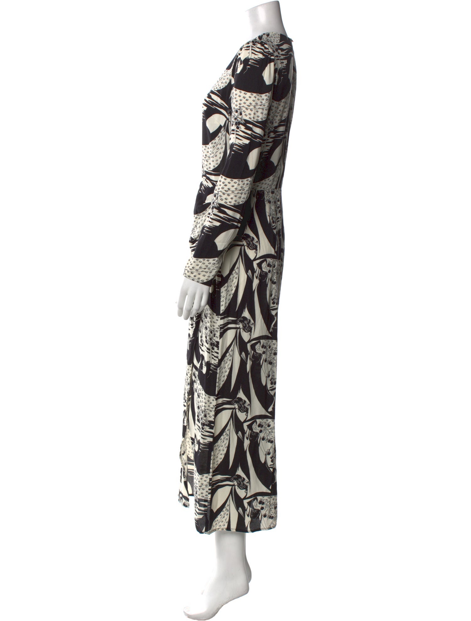 Reformation Printed Long Dress