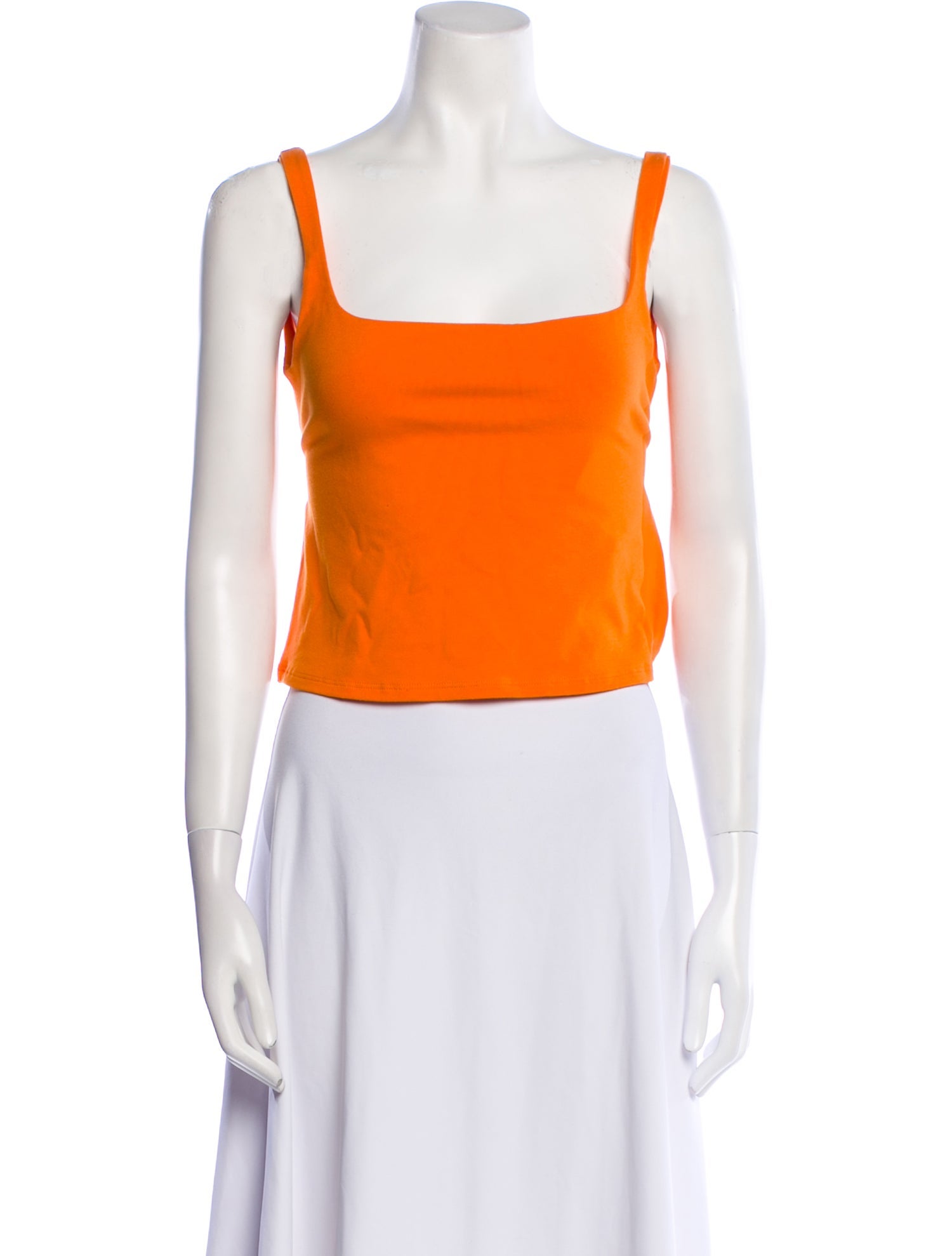 Alaïa Scoop Neck Sleeveless Top w/ Tags - Orange Tops, Clothing