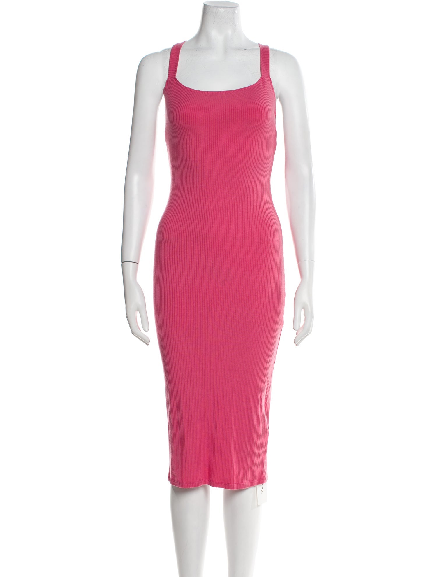 Reformation Square Neckline Midi Length Dress