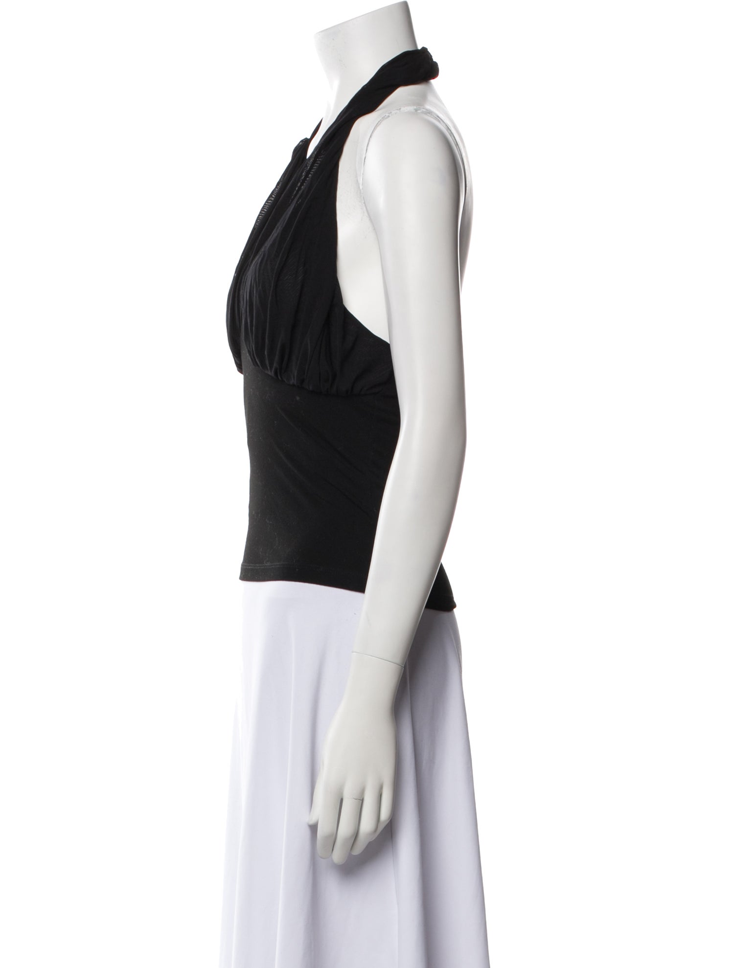 Reformation Halterneck Sleeveless Crop Top