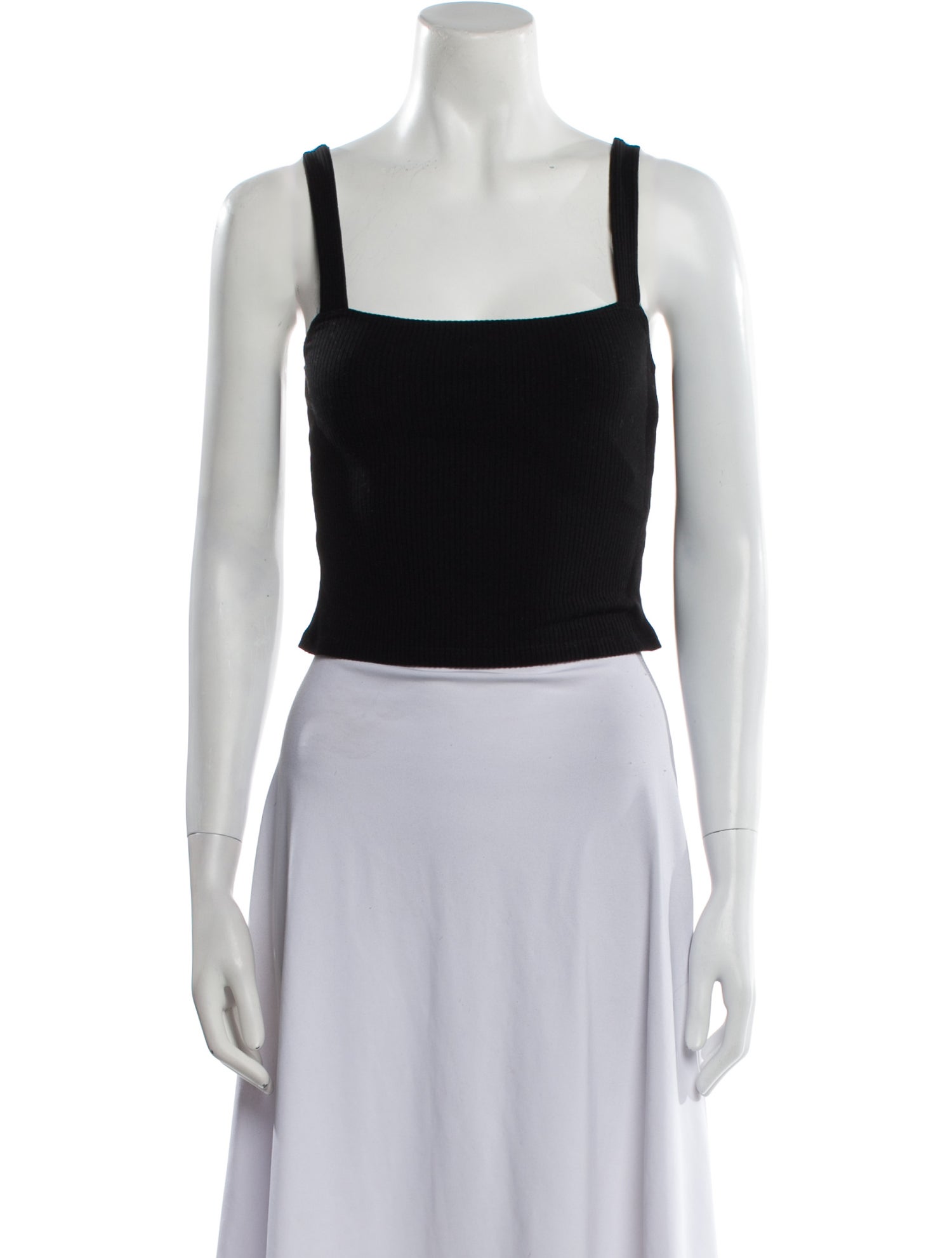 Reformation Square Neckline Sleeveless Crop Top