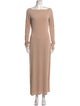 Reformation Bateau Neckline Long Dress