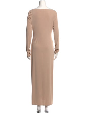 Reformation Bateau Neckline Long Dress